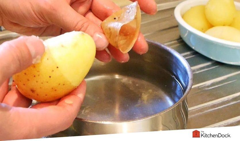 how to peel potatoes without a peeler